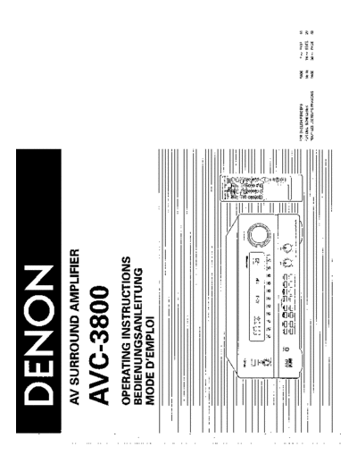 DENON hfe   avc-3800 en de fr  DENON Audio AVC-3800 hfe_denon_avc-3800_en_de_fr.pdf