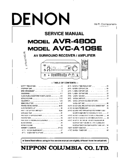 DENON hfe   avr-4800 avc-a10se service  DENON Audio AVC-A10SE hfe_denon_avr-4800_avc-a10se_service.pdf