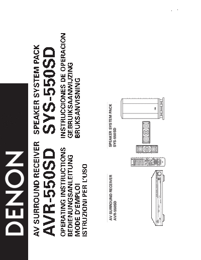 DENON hfe   avr-550sd sys-550sd en de  DENON Audio AVR-550SD hfe_denon_avr-550sd_sys-550sd_en_de.pdf