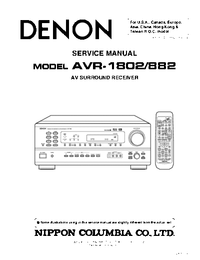 DENON SERVICE  DENON Audio AVR- 1802 SERVICE.pdf