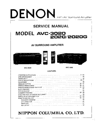 DENON AVC+2020+2020G+3020+audio  DENON Audio AVR-2020 DENON AVC+2020+2020G+3020+audio.pdf