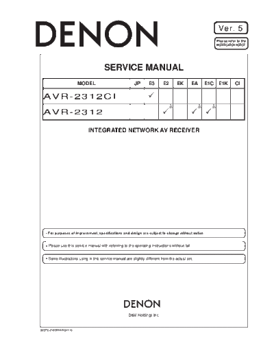 DENON hfe denon avr-2312 2312ci service en  DENON Audio AVR-2312 hfe_denon_avr-2312_2312ci_service_en.pdf