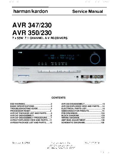 DENON AVR347 AVR 350 Service Manual  DENON Audio AVR-347 AVR347 AVR 350 Service Manual.pdf