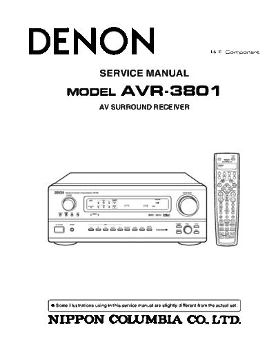 DENON hfe denon avr-3801 service  DENON Audio AVR-3801 hfe_denon_avr-3801_service.pdf