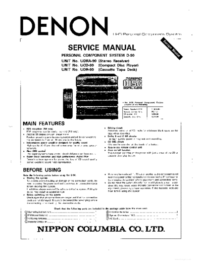 DENON hfe denon d-90 udra-90 ucd-90 udr-90 service en  DENON Audio D-90 hfe_denon_d-90_udra-90_ucd-90_udr-90_service_en.pdf