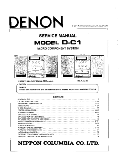 DENON hfe denon d-c1 service en  DENON Audio D-C1 hfe_denon_d-c1_service_en.pdf