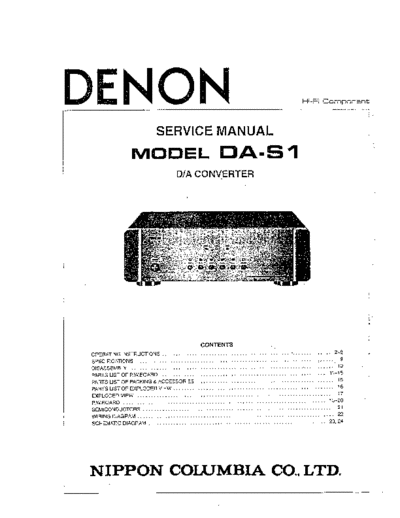 DENON hfe denon da-s1 service en  DENON Audio DA-S1 hfe_denon_da-s1_service_en.pdf