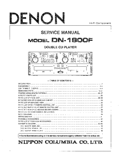 DENON Service Manual  DENON Audio DN-1800F Service Manual.pdf