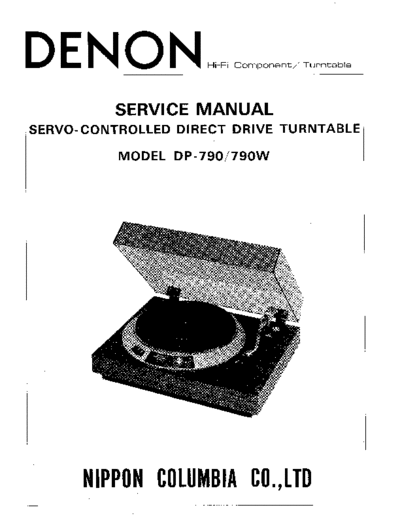 DENON ve   dp-790 790w service en  DENON Audio DP-790 ve_denon_dp-790_790w_service_en.pdf