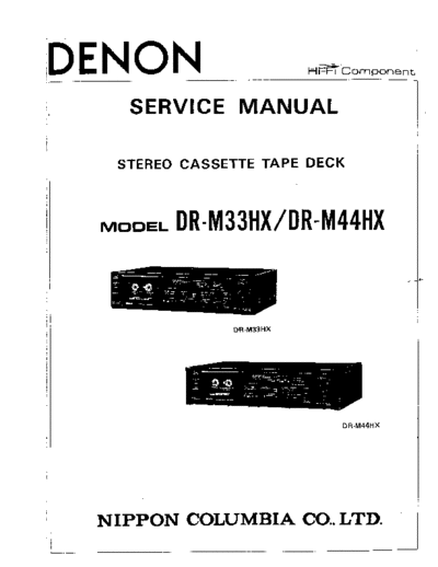 DENON hfe   dr-m33hx m44hx service  DENON Audio DR-M44HX hfe_denon_dr-m33hx_m44hx_service.pdf