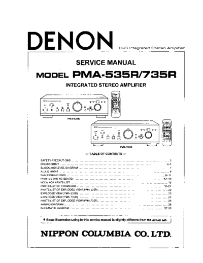 DENON hfe denon pma-535r 735r service  DENON Audio PMA-735R hfe_denon_pma-535r_735r_service.pdf