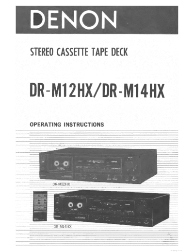 DENON hfe denon dr-m12hx m14hx  user manual  DENON Audio DR-M12HX hfe_denon_dr-m12hx_m14hx  user manual.pdf