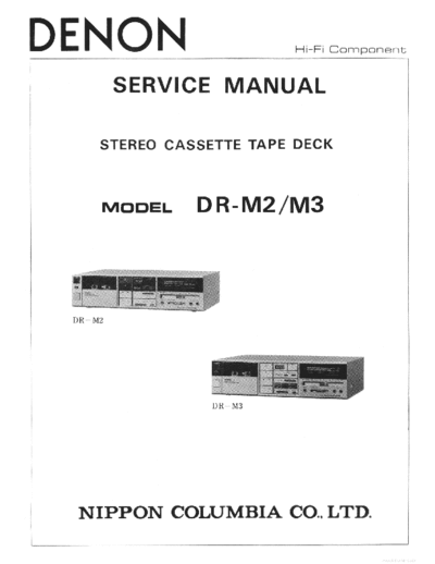 DENON hfe denon dr-m2 m3 service en  DENON Audio DR-M2 hfe_denon_dr-m2_m3_service_en.pdf