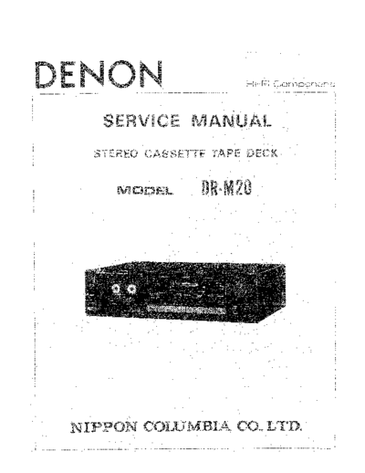 DENON hfe   dr-m20 service en  DENON Audio DR-M20 hfe_denon_dr-m20_service_en.pdf