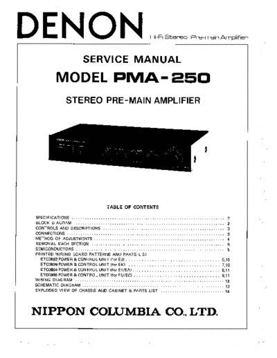 DENON hfe   pma-250 service en  DENON Audio PMA-250 hfe_denon_pma-250_service_en.pdf