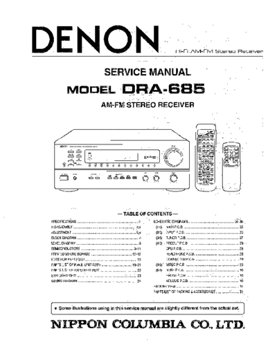 DENON hfe denon dra-685 service  DENON Audio DRA-685 hfe_denon_dra-685_service.pdf