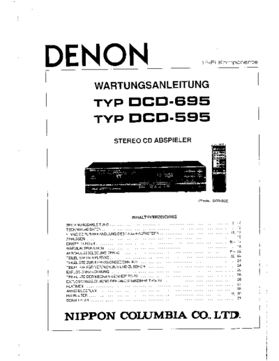 DENON hfe denon dcd-595 695 service de  DENON CD DCD-595 hfe_denon_dcd-595_695_service_de.pdf