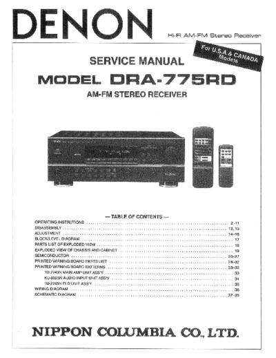 DENON hfe   dra-775rd user service  DENON Audio DRA-775RD hfe_denon_dra-775rd_user_service.pdf