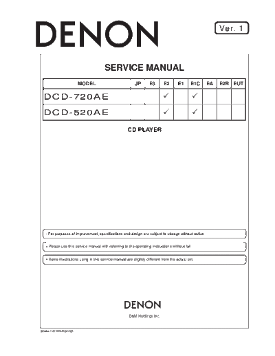 DENON hfe denon dcd-520ae 720ae service en  DENON CD DCD-720AE hfe_denon_dcd-520ae_720ae_service_en.pdf