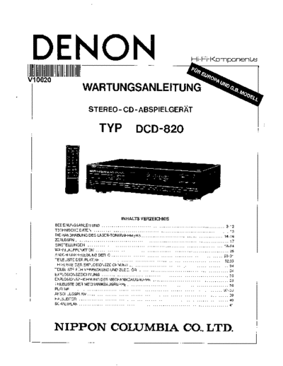 DENON hfe   dcd-820 service de  DENON CD DCD-820 hfe_denon_dcd-820_service_de.pdf
