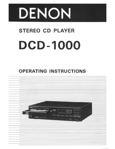 DENON denon dcd-1000  DENON CD DCD-1000 denon_dcd-1000.pdf