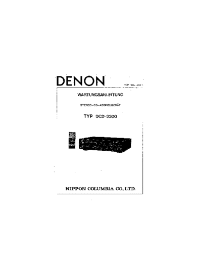 DENON hfe denon dcd-3300 service de  DENON CD DCD-3300 hfe_denon_dcd-3300_service_de.pdf