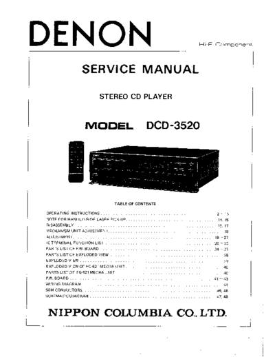 DENON hfe denon dcd-3520 service en  DENON CD DCD-3520 hfe_denon_dcd-3520_service_en.pdf