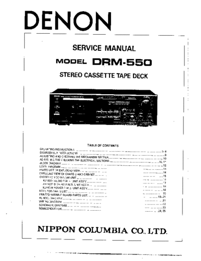 DENON hfe denon drm-550 user service  DENON Audio DRM-550 hfe_denon_drm-550_user_service.pdf