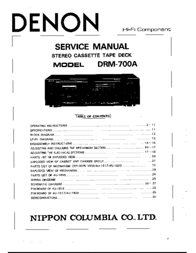 DENON hfe denon drm-700a service en  DENON Audio DRM-700A hfe_denon_drm-700a_service_en.pdf