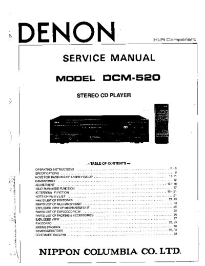 DENON hfe   dcm-520 user service  DENON CD DCM-520 hfe_denon_dcm-520_user_service.pdf