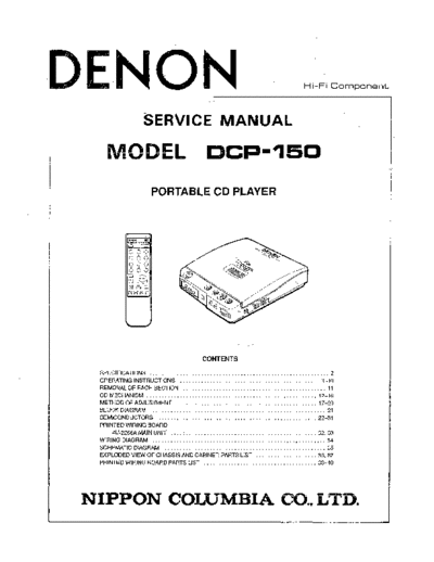 DENON hfe denon dcp-150 service en  DENON CD DCP-150 hfe_denon_dcp-150_service_en.pdf