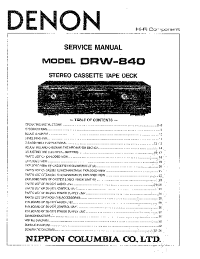 DENON hfe   drw-840 service en  DENON Audio DRW-840 hfe_denon_drw-840_service_en.pdf