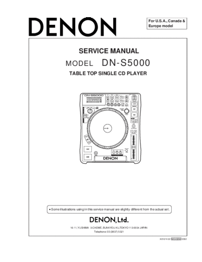 DENON hfe denon dn-s5000 service en  DENON CD DN-S5000 hfe_denon_dn-s5000_service_en.pdf