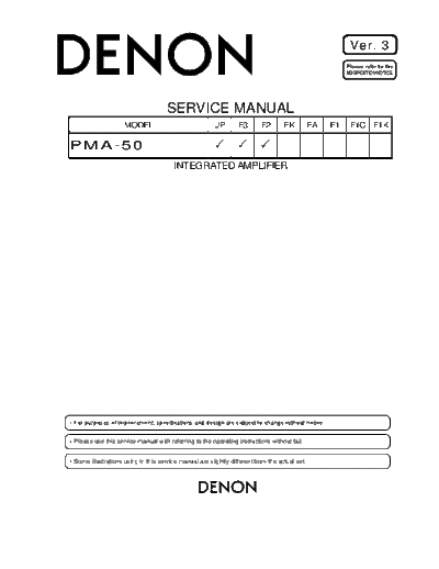 DENON hfe   pma-50 service en  DENON Audio PMA-50 hfe_denon_pma-50_service_en.pdf