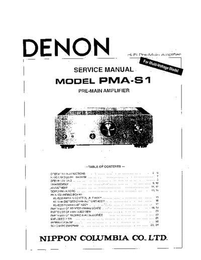 DENON hfe   pma-s1 service en  DENON Audio PMA-S1 hfe_denon_pma-s1_service_en.pdf