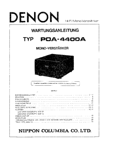 DENON hfe denon poa-4400a service de  DENON Audio POA-4400 hfe_denon_poa-4400a_service_de.pdf