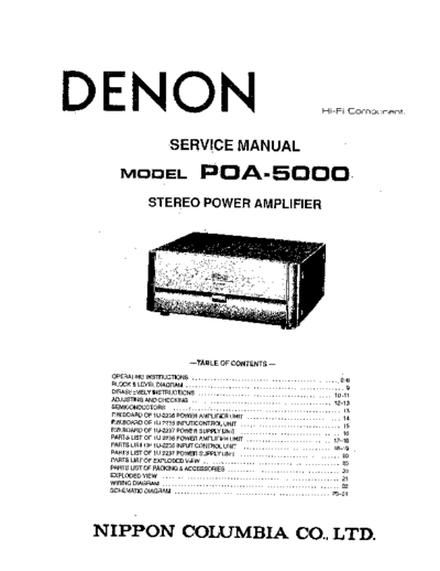 DENON hfe denon poa-5000 service en  DENON Audio POA-5000 hfe_denon_poa-5000_service_en.pdf