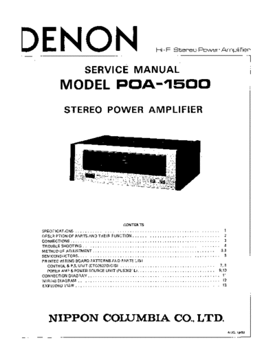 DENON hfe   poa-1500 service  DENON Audio POA-1500 hfe_denon_poa-1500_service.pdf