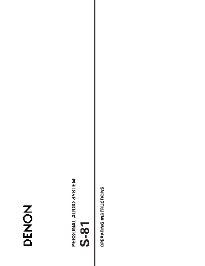 DENON hfe denon s-81 en  DENON Audio S-81 hfe_denon_s-81_en.pdf