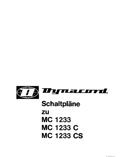 DYNACORD dynacord mc1233 c cs sch  DYNACORD Audio MC1233 dynacord_mc1233_c_cs_sch.pdf