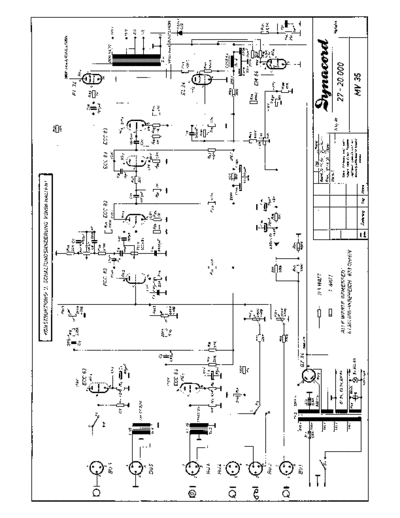 DYNACORD Dynacord MV35 Amplifier sch 1960  DYNACORD Audio MV35 Dynacord_MV35_Amplifier_sch_1960.pdf