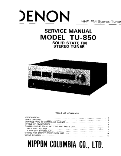 DENON hfe denon tu-850 service en  DENON Audio TU-850 hfe_denon_tu-850_service_en.pdf