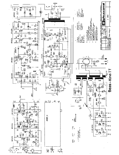 DYNACORD Bassking I T (2-0163) (Rev. C, 1971) schematic  DYNACORD Audio Bassking 1 Bassking I T (2-0163) (Rev. C, 1971) schematic.pdf