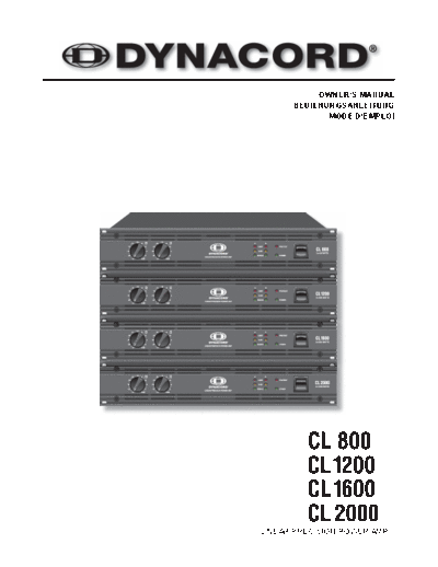 DYNACORD hfe dynacord cl 800 1200 1600 2000 en de fr  DYNACORD Audio CL 2000 hfe_dynacord_cl_800_1200_1600_2000_en_de_fr.pdf