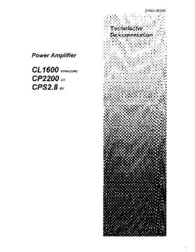 DYNACORD CL1600  DYNACORD Audio CP2200 CL1600.pdf