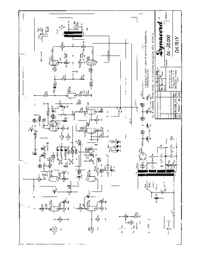 DYNACORD DA15-IV (04-20.000) (Rev.1959)  DYNACORD Audio DA15-4 DA15-IV (04-20.000) (Rev.1959).pdf