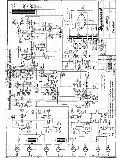 DYNACORD Excellent (124-10.002) (Rev. C) (1963)  DYNACORD Audio Excellent Excellent (124-10.002) (Rev. C) (1963).pdf