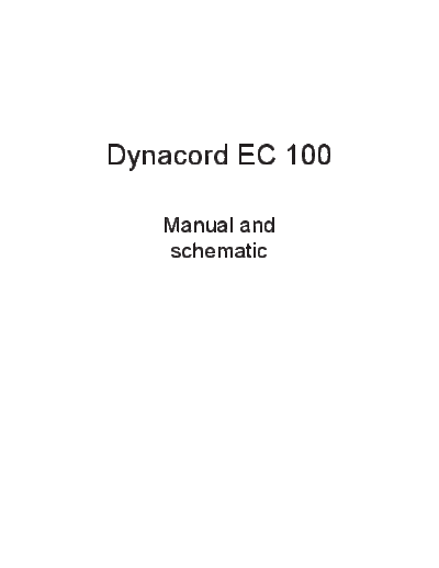 DYNACORD Echocord 100 (02-04-1975)  DYNACORD Audio Echocord100 Echocord 100 (02-04-1975).pdf