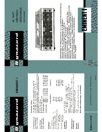 DYNACORD Eminent I (booklet) 2  DYNACORD Audio Eminent 1 Eminent I (booklet)_2.pdf