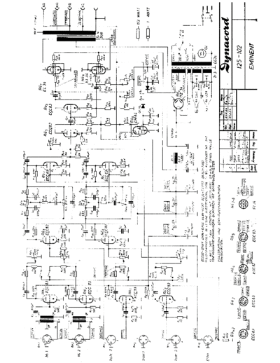 DYNACORD Eminent (125-102) (Rev. 5) (1965)  DYNACORD Audio Eminent Eminent (125-102) (Rev. 5) (1965).pdf